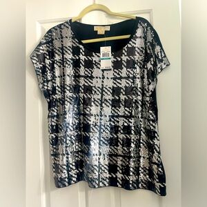 Michael Kors Women’s Plus Size Sequin Shirt
